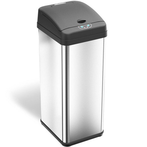 Rectangular 13 Gallon Touchless Motion Sensor Trash