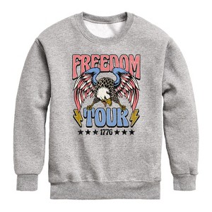 Boys' - Instant Message - Freedom Tour 1776 Graphic Long Sleeve Fleece Sweatshirt - 1 of 4