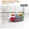 Casabella Plastic Multipurpose Cleaning Storage Caddy with Handle, 1.85 Gallon, Gray and Orange - 2 of 4