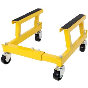 NAYSAYE Hand Truck Dolly Heavy Duty Motorcycle Cradle Dolly with Steel Frame for Garage and Shop, Yellow, 20"*12"*28" - 1 of 4