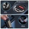 iMountek"2Pcs 100W USB Type-C Car Charger QC4.0 PD3.0 Dual Port Fast Charging Adapter for iPhone, Samsung"Black - 2 of 4