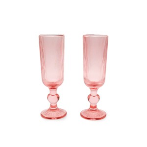 5oz 2pk Glass Flutes - Bullseye's Playground™ - 1 of 3