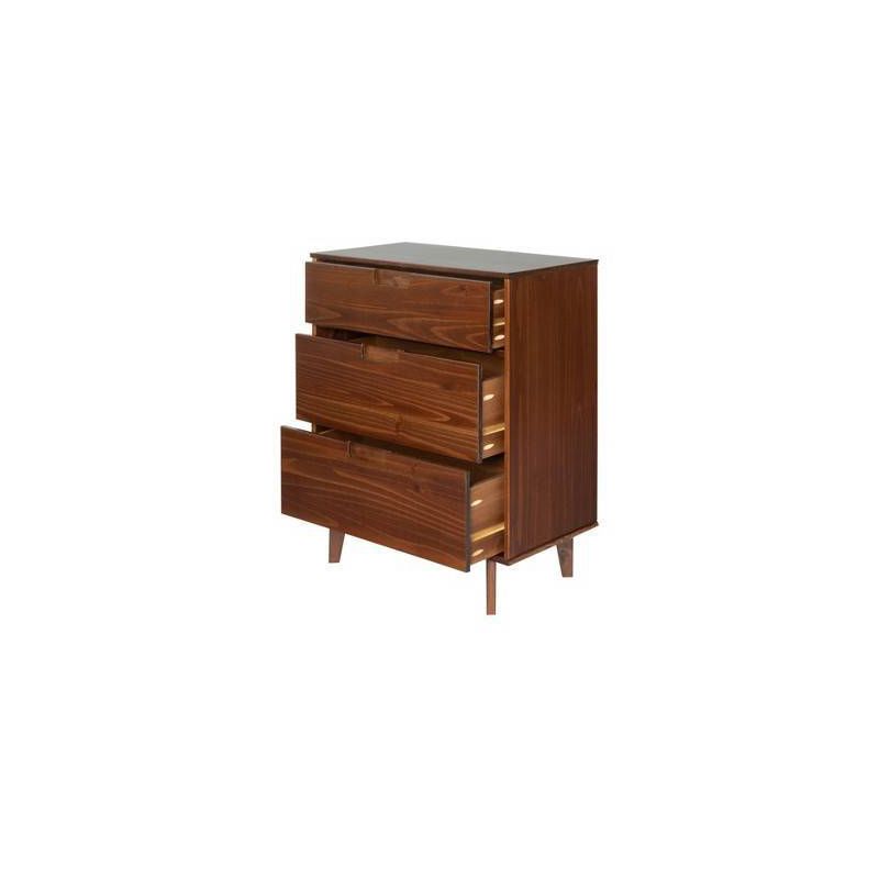 Mid-Century Modern Wood 3 Drawer Dresser - Saracina Home, 5 of 16