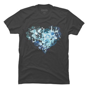 Men's Design By Humans Sea. Heart of the shells. By Katyau T-Shirt - 1 of 4