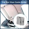 Unique Bargains Auto Sun Visor Glasses Ticket Clip Organizer for Car SUV Truck ABS Gray - 2 of 4