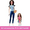 Barbie Art Therapy Playset with 2 Dolls, Pet & Accessories, Shirt on Small Doll Rotates Emoji (Target Exclusive) - image 4 of 4