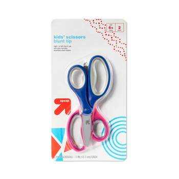 1InTheOffice Scissors for School Kids, Blunt Tip Scissors, 5 Inch Kids  Blunt End Scissors, Kids Safe Scissors, Green (4 pack)