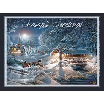 12ct Evening Frost Boxed Christmas Cards