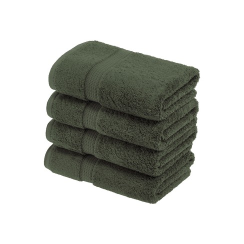 Egyptian Cotton Bath Towel Set of 6-Heavyweight Dark Gray 600 GSM