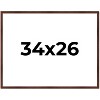PosterPalooza | Classic Modern Brown Picture Frame - UV Acrylic, Backing Board, Hanging Hardware Included - 2 of 4