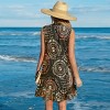 Women's Boho Printed Sleeveless Beach Dress with Tassel Tie - Cupshe - 4 of 4