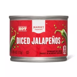 Hot Diced Jalapenos 4oz - Market Pantry™