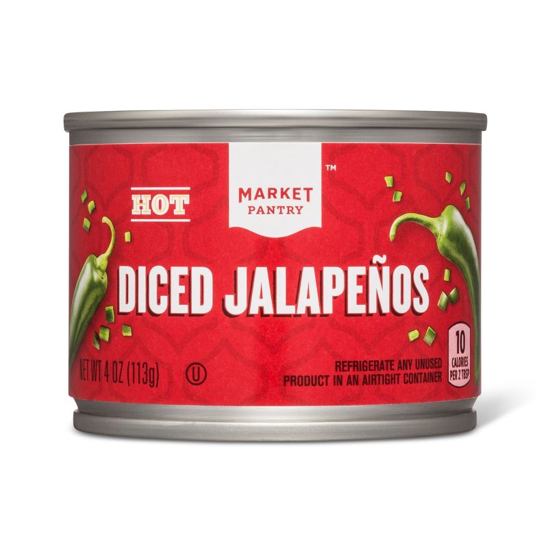 Hot Diced Jalapenos 4oz - Market Pantry&#8482;, 1 of 3