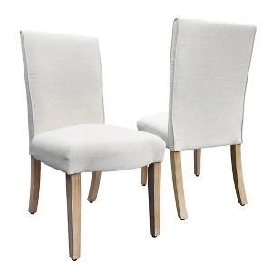 Set of 2 Scalloped Detail Dining Chairs - HomePop - 1 of 4