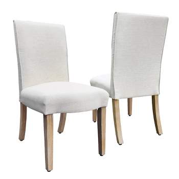 Set of 2 Scalloped Detail Dining Chairs - HomePop