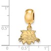 Black Bow Jewelry 14k Yellow Gold Plated Sterling Silver Ohio Bobcats NCAA Bead Charm - 2 of 3