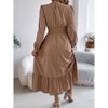Coolmee Women's Winter Sweater Dress Long Sleeve Turtleneck Chunky Knitwear Dress Pullover Bodycon Sweater Dress - 4 of 4