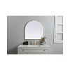 Elegant Lighting Metal Frame Arch Mirror 30x30 Inch in Brass - 2 of 4