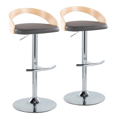 Set of 2 Grotto Adjustable Barstools - LumiSource