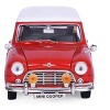 1961-1967 Morris Mini Cooper Red with White Top "Timeless Legends" 1/18 Diecast Model Car by Motormax - 3 of 4