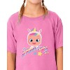 Cry Babies Magic Tears Girl's Dreamy Crewneck T-Shirt For Kids Pink - 2 of 4