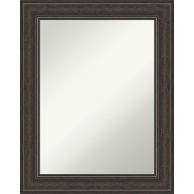 Amanti Art Shipwreck Greywash Non-Beveled Bathroom Wall Mirror 29.5 x 23.5 in.