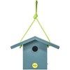 Birds Choice 6.75" Color Pop Recycled Plastic Wren Bird Houses Aqua Blue: Weather-Resistant, No Assembly Required - 2 of 4