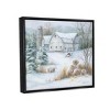 Stupell Industries Niveous Country Barn Snow SceneFloater Canvas Wall Art - 3 of 4