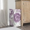 Sweet Jojo Designs Girl Foldable Laundry Hamper with Handles Peony Floral Garden Lavender Purple and Ivory - 2 of 4