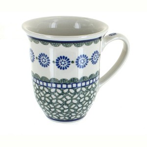 Blue Rose Polish Pottery 826 Ceramika Artystyczna Large Coffee Mug - 1 of 1