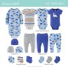 The Peanutshell Blue Dino Newborn Layette Set for Baby Boys, 16-Pieces, Orange/Blue, 0-3 Months - 2 of 4