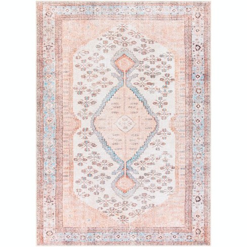 Blush Rug 2x3 Turkish Rug Small pink Rug Small Rug for Dogs 