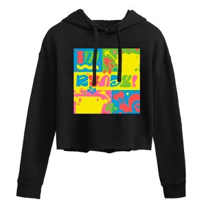 Women's - SpongeBob SquarePants - I'm Ready Cropped Graphic Hoodie - 1 of 4