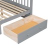 Kumasinova Bunk Bed with 2 Drawers,Convertible Bed Frame with Ladder and Guardrail,Kids Wood Bed Frame with Strong Wooden Slats - 4 of 4