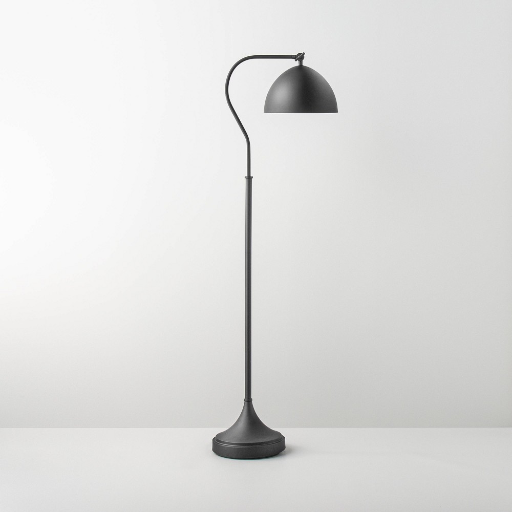 60" Metal Floor Lamp Black Finish (Includes LED Light Bulb) - Hearth & Hand with Magnolia