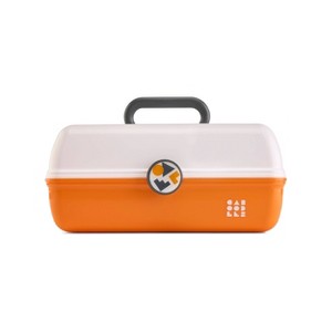 Caboodles School Spirit On-The-Go Girl Organizer - White Over Orange - 1 of 4