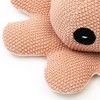 Ruvalino Baby and Toddler Learning Toys Handmade Small Octopus Plush Toy for Teething Relief, Peach, 9"*3.5"*1" - 2 of 4