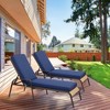 Aoodor 72 x 21 x 3 Inches Patio Chaise Lounger Cushions, Olefin Fabric Slipcovers with Sponge Foam, Set of 2 - 3 of 4