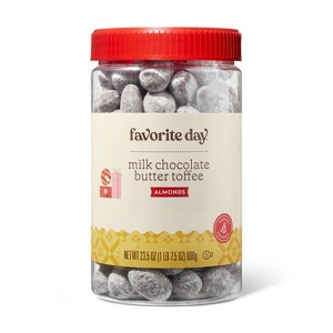 Christmas Milk Chocolate Butter Toffee Almonds - 23oz - Favorite Day™ - 1 of 3