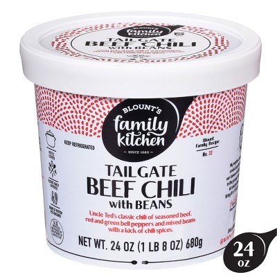 Blount's Family Kitchen Tailgate Beef Chili with Beans - 24oz
