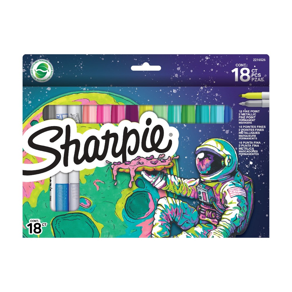 Sharpie 18ct Fine Metallic Per Markers