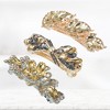 Unique Bargains Women's Hair Barrettes Shining Rhinestone Flower Butterfly Flower Shape Hair Clip Spring Hair Barrette Hair Accessories 3Pcs - 4 of 4