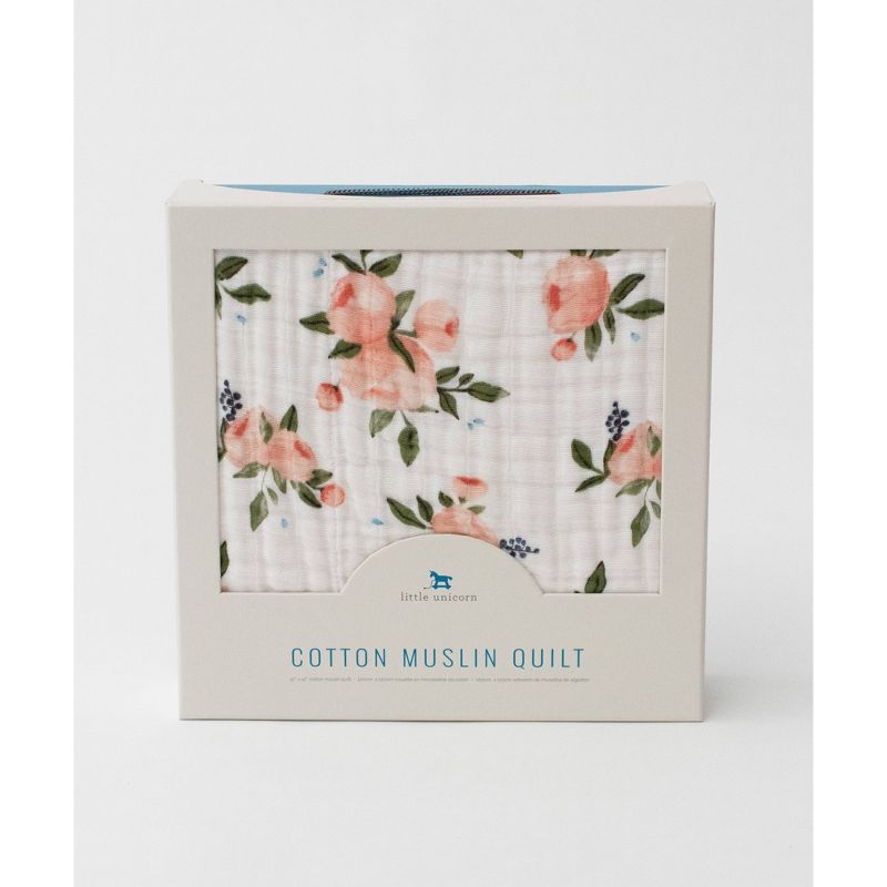 Little Unicorn Cotton Muslin Quilt Blanket, 6 of 11