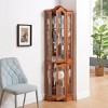 Vynxaria HeritageOak Illuminated Crown Cabinet - 2 of 4