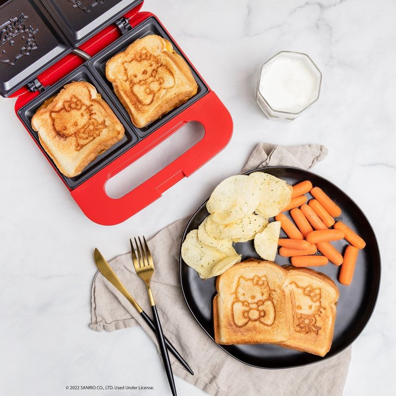 Uncanny Brands Hello Kitty Red Grilled Cheese Maker, 6 of 10