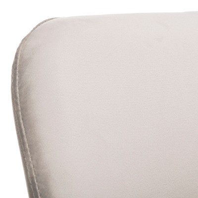 Lulu Grey Velvet Upholstered Side Chair with Gold Legs