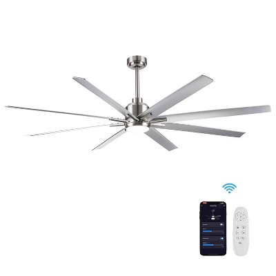 BestParts 72-inch Smart Ceiling Fan, Ceiling Fan with Light, Remote Control, Voice Control, DC Motor, 3 Color Temperatures