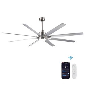 BestParts 72-inch Smart Ceiling Fan, Ceiling Fan with Light, Remote Control, Voice Control, DC Motor, 3 Color Temperatures - 1 of 4