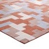 Modway Andela Interlocking Block Mosaic 5x8 Area Rug - Multicolored Coral and Light Blue,  100% Polyester Microfiber ,  Tight Low Pile Weave - 2 of 4