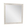 Royal Hampton Dresser Mirror, Antique White Poplar Wood Frame, Square 40 Inch - 2 of 4
